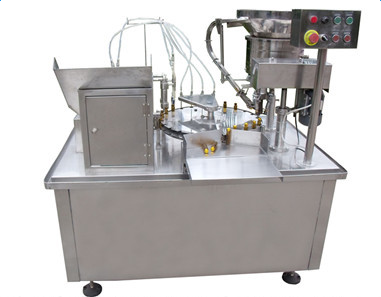 小型液體灌裝鎖蓋一體機(jī)